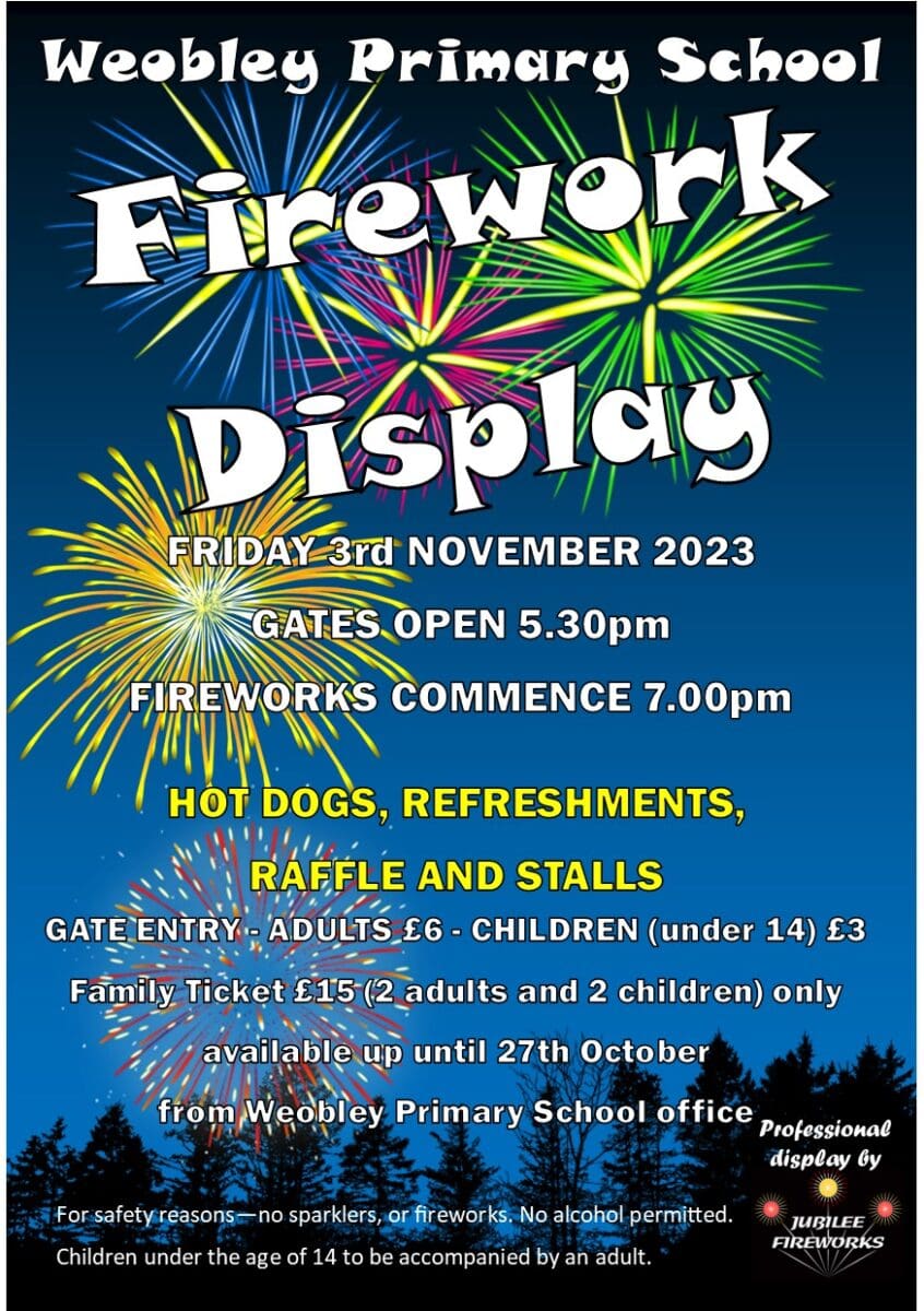 Weobley Fireworks » Eat Sleep Live Herefordshire